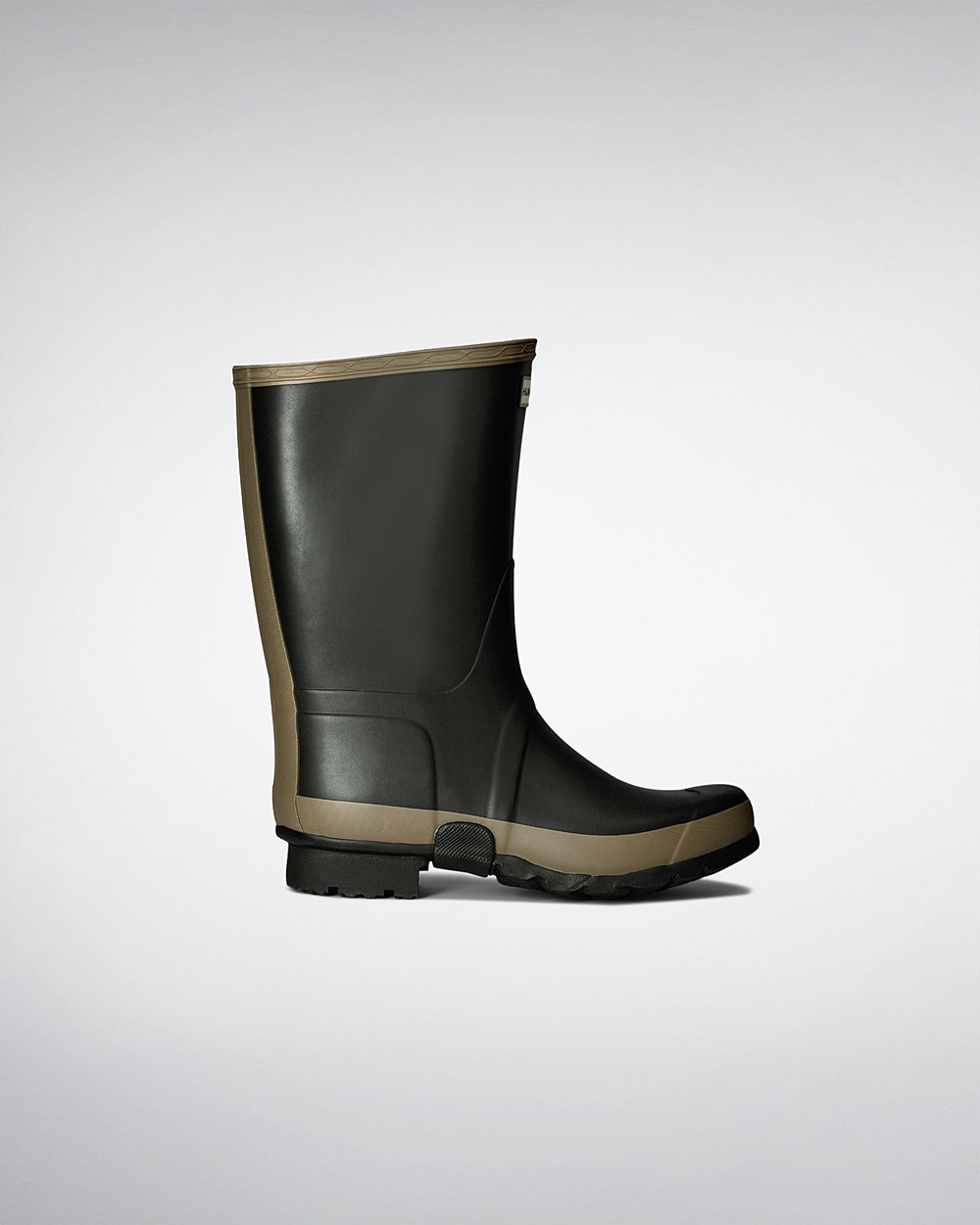 Mens Hunter Short Rain Boots Dark Olive - Gardener - 3859410-NC